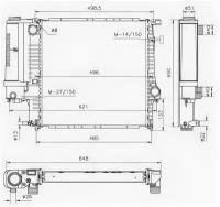 Радиатор BMW 3 (E30, E36) NRF 53849