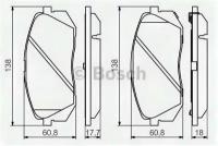 Тормозная накладка BOSCH 0986494559