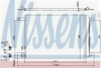 Радиатор кондиционера (конденсер) NISSENS 940319