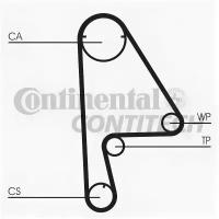 Ремень ГРМ Honda 1.5-1.6 16V Z=10324 95 ContiTech CT862