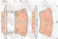 Колодки тормозные дисковые HY: ACCENT IV (RB) 10-, SONATA V (NF) 05- KIA: SOUL (AM) 09- TRW GDB3494