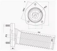 Опора RR стойки TOYOTA HARRIER/HIGHLANDER/KLUGER/LEXUS RX330/350/400H 03- RH Sat ST4875048040