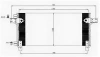 Радиатор кондиционера NRF 35620