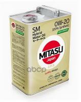 MITASU Mj-M02 Mitasu Moli-Trimer Sm 0W20 Ilsac Gf-4 Hybrid (4L) Синтет. Мотор.масло Для Бенз.дв. Япония