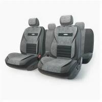 Авточехлы MULTI COMFORT (мультиконтурные, 5 ортопед. поддержек, экокожа+текстурированный велюр), MLT1105GVBKDGYM Autoprofi MLT-1105GV BK/D.GY-(M)