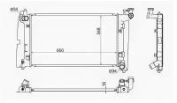 Радиатор TOYOTA COROLLA FIELDER 00-06 / AVENSIS 1.6/1.8 03-09, TY0001120MT Sat TY0001-120-MT