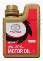 Масло Моторное Toyota (Пластиковая Канистра) 0W-20 Sp/Gf-6A 1Л (Синтетика) Оаэ TOYOTA арт. 08880-84356