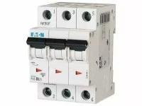 Автоматический выключатель EATON PL6-C6/3 Выключатель максимального тока, 230/400ВAC, Iном: 6А, Полюсы: 3, 1шт