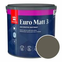 Краска интерьерная Tikkurila Euro Matt 3 RAL 7013 (Коричнево-серый - Brown grey) 2,7 л