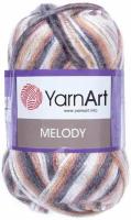 Пряжа YarnArt Melody 100г, 230м (ЯрнАрт Мелоди) Нитки для вязания, 9% шерсть, 21% акрил, 70% полиамид, цвет 902 меланж, 1шт