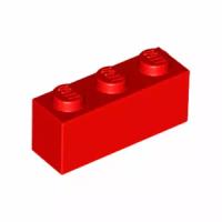 Деталь LEGO 362221 Кирпичик 1X3 (красный) 50 шт