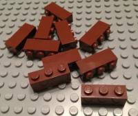 Деталь LEGO 4211220 Кирпичик 1X3 (коричневый) 50 шт
