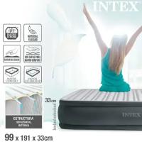 Односпальная надувная кровать с насосом Intex 99 х 191 х 33 см, Comfort-Plush Airbed