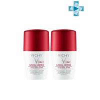 Дезодорант-антиперспирант Vichy Clinical Control 96 ч, 2*50 мл (промо)