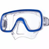 Маска SALVAS Domino Md Mask, для плавания арт. CA140C1TBSTH, безопасн. стекло, Silflex, размер: Medium, синий