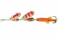 Блесна вращающаяся Mepps TANDEM PERCH, SILVER/Red (блистер)