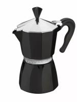 G.A.T Кофеварка гейзерная G. A. T. SUPERMOKA BLACK 104006B 300ml, алюминий