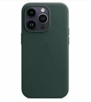 Кожаный чехол Leather Case для iPhone 12 / iPhone 12 Pro с MagSafe, Green