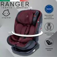 Автокресло поворотное группа 0123 (0-36) Sweet Baby Ranger 360 Isofix Burgundy