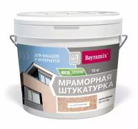 Bayramix Мраморная штукатурка для фасадов EcoStone (крупная фракция 1,0-1,5мм) 970, 15 кг