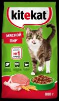 Корм для кошек Kitekat Мясной Пир, сухой