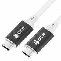 Кабель GCR USB Type-C - USB Type-C (GCR-UC13), 2 м, 1 шт., белый/черный