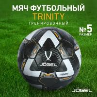 Мяч футбольный Jögel Trinity №5, черный/белый (5)