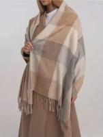 Палантин платок шарф женский кашемировый теплый Cashmere Scarf