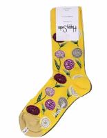 Носки Happy Socks, размер 41-46, желтый, фиолетовый