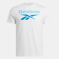 Футболка Reebok, размер M, белый, голубой