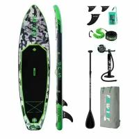 Надувная доска SUP board (сап борд) FunWater Honor Green 11'0 (330x84x15 cm)