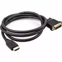 Кабель Vcom HDMI AM/DVI(24+1)M, 10м, CU, 1080P@60Hz, 2F, (CG484GD-10M)