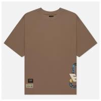 Мужская футболка Evisu Outline Godhead Printed бежевый, Размер L