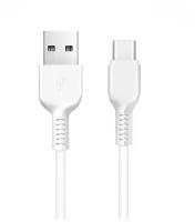 Кабель USB hoco X20 / разъем юсб / micro usb микро юсб / 3 метра / белый