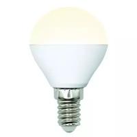 Лампа светодиодная Uniel, Multibright LED-G45-6W/WW/E14/FR/MB PLM11WH E14, G45, 6Вт, 3000К