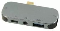 Концентратор USB 3.1+CR+LAN Ks-is KS-763