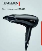 Фен для волос Remington Power Dry D3010, 3 температурных и 2 скоростных режима, 2000 Вт, режим эко, концентратор, функция обдува холодным воздухом