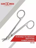 16-370-12 Ножницы по металлу изогнутые универсальные 12 см. 1 шт