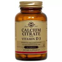 Solgar Calcium Citrate with Vitamin D3 таб., 100 г, 60 шт