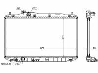 HD0001FN SAT Радиатор HONDA CIVIC 3/5D 1.4/1.8 05-