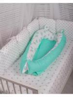Кокон для новорожденных девочек и мальчиков/ Гнездышко со съёмным детским матрасом / Body pillow