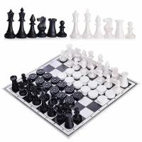 Шахматы и шашки MPSport пластиковые с шахматным полем 30х30 см (02-26)
