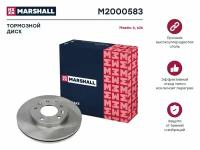 Тормозной диск передний MARSHALL M2000583 для Mazda 6 I (GG), II (GH) 02-; Mazda 626 V 98- // кросс-номер TRW DF4328
