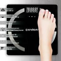 Напольные весы-анализатор Endever Aurora-554 / вес, жир, вода / закаленное стекло / до 150 кг