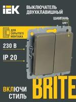 Выключатель IEK BR-V20-0-10 BRITE, 10 А