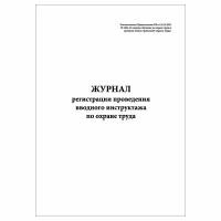 Журнал регистрации проведения вводного инструктажа по ОТ (Постановление от 24.12.2021 № 2464)