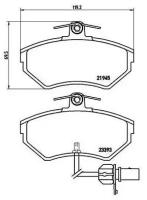 Дисковые тормозные колодки передние TRIALLI PF 4164 для Citroen C2, Volkswagen Passat, Audi A4 (4 шт.)