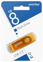 USB-флэш (SMARTBUY (SB008GB2TWY) UFD 2.0 008GB Twist Yellow желтый)