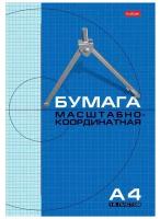 Миллиметровая бумага Hatber масштабно-координатная 16Бм4 (A4), 80г/м², 16 л. голубая сетка