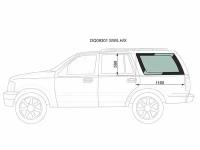 Стекло Кузова (Собачник) Заднее Левое Ford Expedition 00-02 XYG арт. DQ09301 SW/LH/X